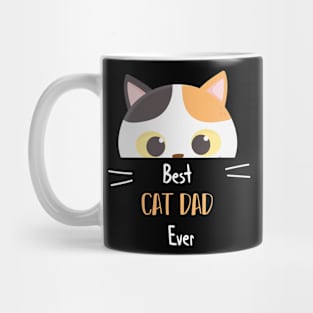 Best Cat Dad Ever Funny Fathers Cat Lovers Mug